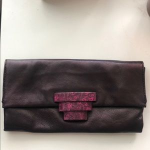 Leather Prada clutch